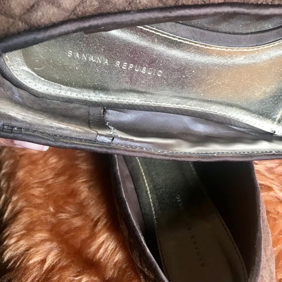 Banana Republic Brown Suede Bow Flats - Picture 3 of 5